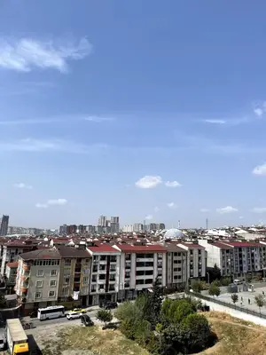 a view of a city with buildings and cars at King Suite SA2 in Esenyurt
