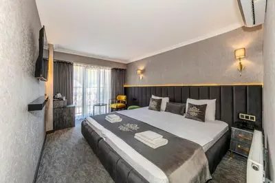 a bedroom with a large bed in a room at Golden Bazaar Hotel in Istanbul