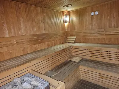 an overhead view of a sauna at Taksim Square Residence, Two bedrooms, pool sauna gym in Istanbul