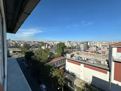 a view of a city from a building at Hotel Nayla in Istanbul