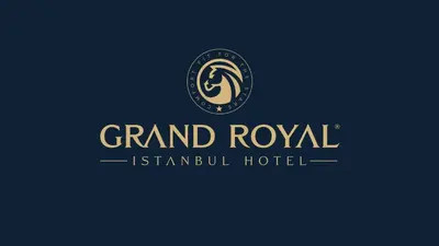 a logo for a grand royal istanbul hotel at Grand royal hotel in Gümüşyaka