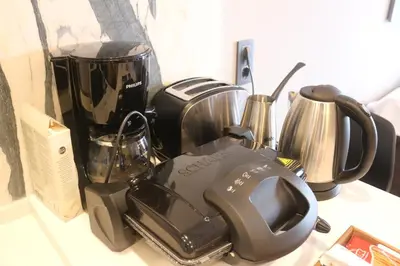 a kitchen appliance sitting on top of a counter at Benesta Taksim No.8 in Istanbul
