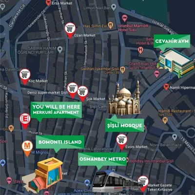 a map of rashtrapati bhawan in delhi at Merkuri apartments in Istanbul