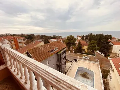 a view from the balcony of a building at SANCAK HOTEL in Buyukcekmece