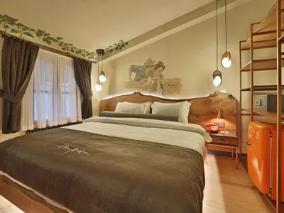 a bedroom with a large bed in a room at Impera Hotel - Special Category in Istanbul