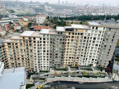 an aerial view of a large apartment building at Cantrmen Suites in Istanbul