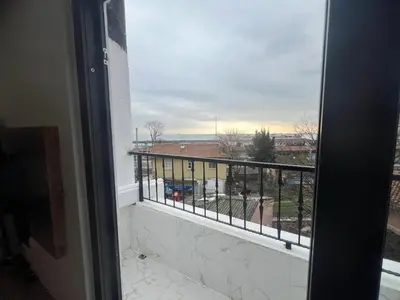 a window in a room with a view of a building at Ninova Boutique Hotel in Istanbul