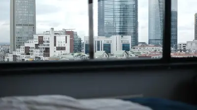 a view of a city from a window at The Blue Suites in Istanbul
