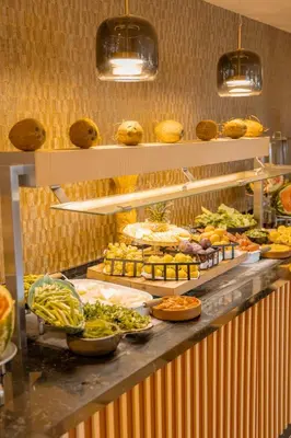 a buffet line with many different types of food at Sile Gonen Hotel in Sile