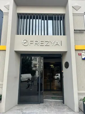 a front door of a fire hyundai building at Frezya Family Hotel in Istanbul