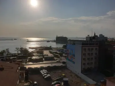 a view of a harbor with boats in the water at Hotel Acar in Istanbul
