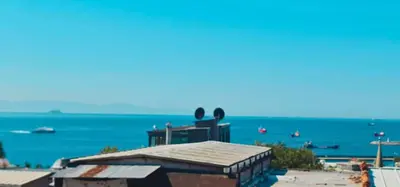 a view of the beach and the ocean at Dila Apart Hotel in Istanbul