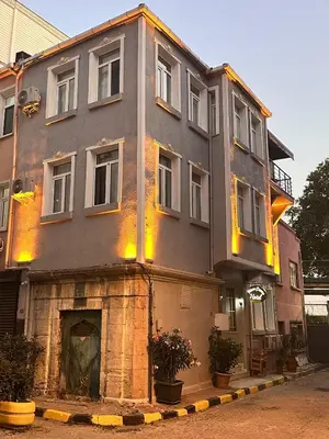 a building that is sitting on the side of a street at Hisar Çeşme Hotel in Istanbul
