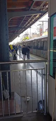 a train station with people waiting for the train at Yellow Bull Istanbul hotel in Istanbul