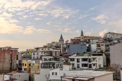 a view of a city skyline with buildings at Roys Hotel & Suites in Istanbul