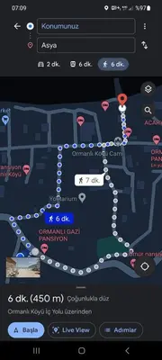 a screenshot of a map in a game at Kadıoğlu Pansiyon in Ormanlı