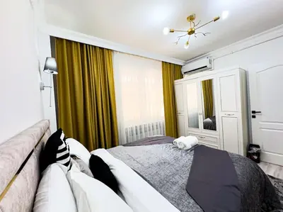 a hotel room with a bed and a couch at Sisli Apartments Holiday231 in Istanbul