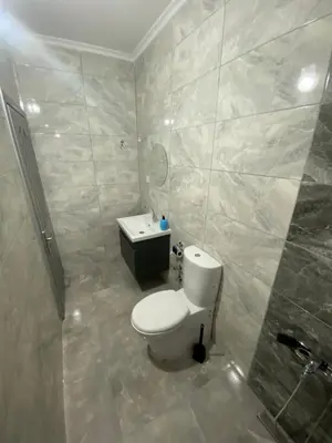 a bathroom with a toilet and a sink at Pamir Butik Otel in Bursa