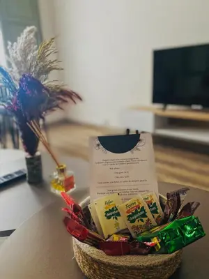a basket of books sitting on top of a table at Özkanlar in Istanbul