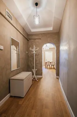 an empty room with a cross on the wall at Raya Suites in Istanbul