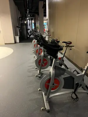 a row of bikes lined up in a row at Take Me Home in Istanbul