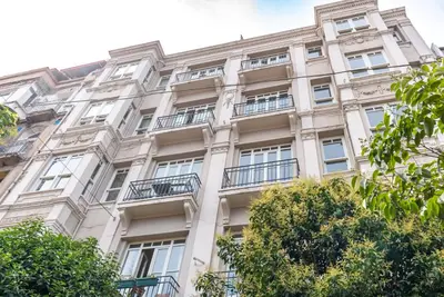 an apartment building in paris with trees at NOA - Lüleci Hendek 54 in Istanbul