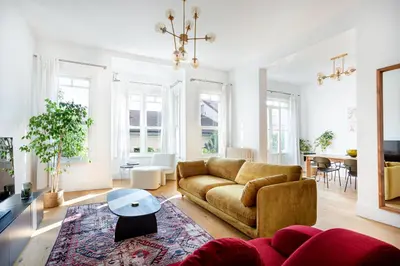 a living room with a couch and a table at NOA - Lüleci Hendek 54 in Istanbul