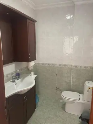 a bathroom with a sink and a toilet at fuar VİLLA in Beylikduzu