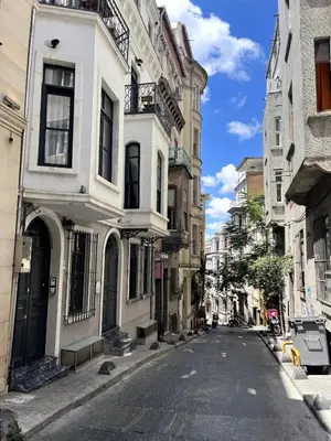 an empty street in a city with buildings at 3BR,Charming Flat,Golden Horn View in Istanbul