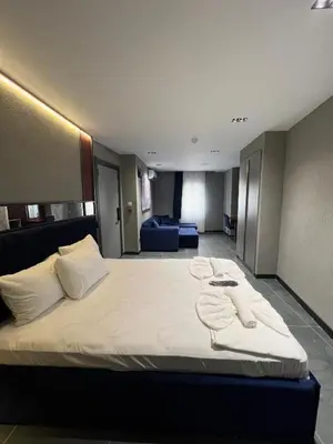 a bedroom with a large bed in a room at Abone Suites in Istanbul