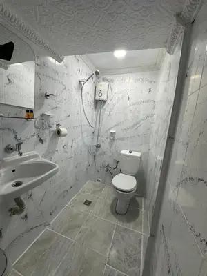a bathroom with a toilet and a sink at Ada Apart Otel in Istanbul