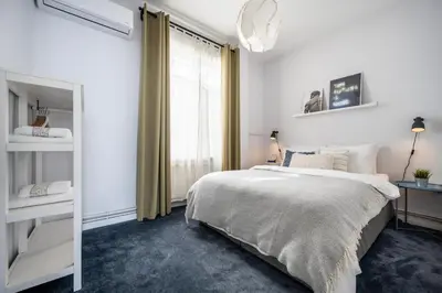 a bedroom with a bed and a window at Stay Beyond the Bosphorus #4 in Istanbul