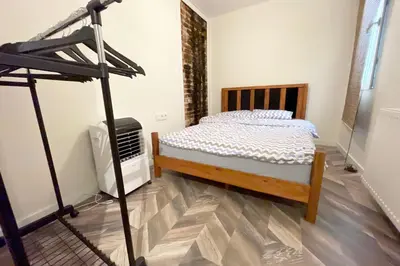 a bedroom with a bed in a room at charming apt with fast WİFİ and AC near Nişantaşi and Taksim#5 in Istanbul