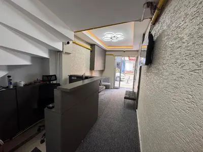 an office with a counter and a wall at MAHAL Otel PENDİK in Istanbul