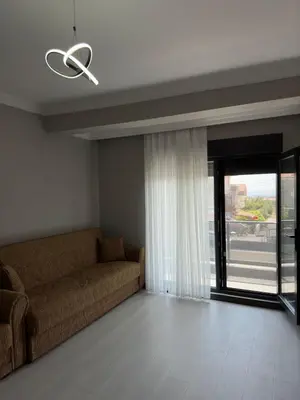 a living room with a couch and a window at Lux Villa Silivri Kavakli in Silivri