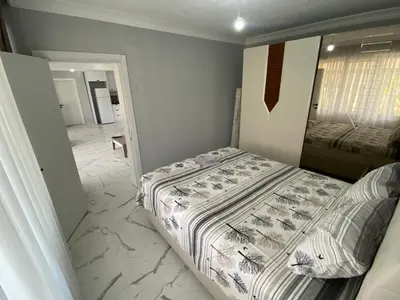 a bedroom with a bed in a room at Ege Naz 1 in Marmara