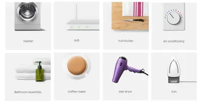 a collage of images of different kitchen appliances at Cute Flat Vintage Design AC Galata in Istanbul