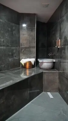a bathroom with a sink and a toilet in it at Dual Hotel Halkalı in Istanbul