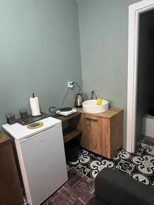 a bathroom with a sink and a counter with a sink at Murat bey konağı in Istanbul