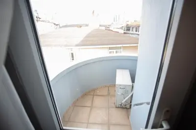 a view of a hallway from a window of a building at Nomadia turkey in Istanbul