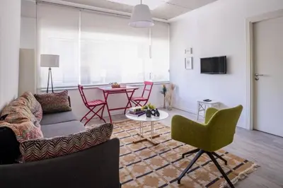 a living room with a couch and chairs and a table at Cool Charming Central 1BD1Bath Modern Home! #398 in Istanbul
