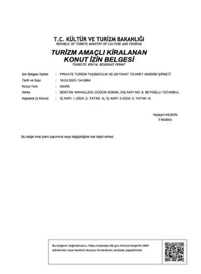 a screenshot of a page of a document at Casa Nozze 2 in Istanbul