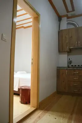a room with a door leading to a bedroom at 3 Floor History Mansion in Istanbul