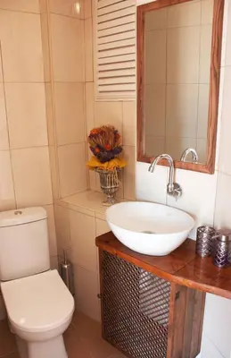 a bathroom with a sink and a toilet at High Garden Rooftop Terrace Apartment Around Galata Tower in Istanbul
