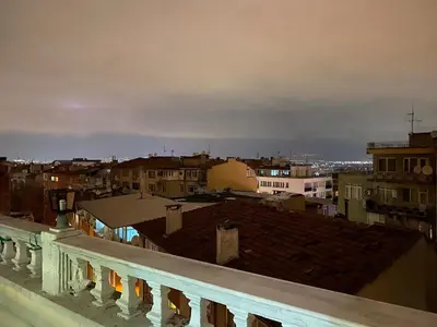 a view of a city from the roof of a building at Poyraz suit in Bursa