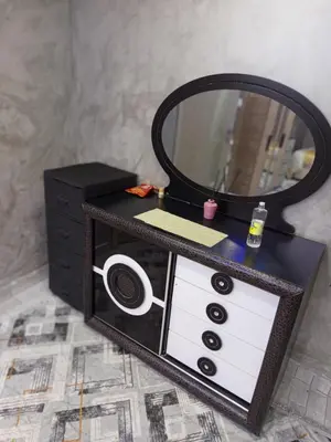a bathroom vanity with a mirror and a sink at Hilal Aparment Basement in Istanbul