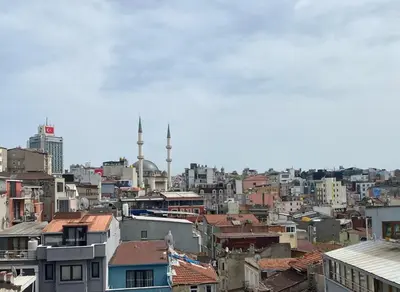 a view of a city with buildings and mosques at La Marıno Suıt in Istanbul