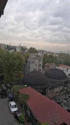 a view of a city with cars and buildings at Gür Star Hotel in Istanbul