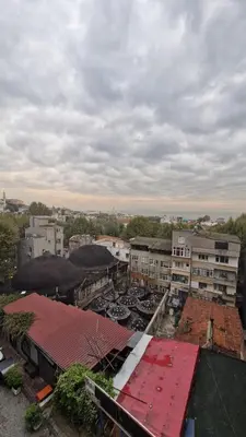 an overhead view of a city with buildings at Gür Star Hotel in Istanbul