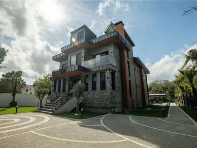a large building with a spiral at Verona Ağva in Sile